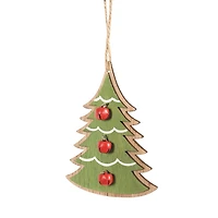 Wood Christmas Tree Ornament