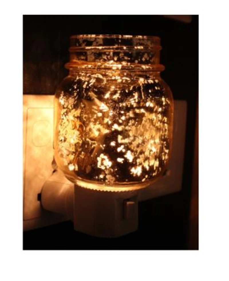 Gold Mason Jar Night Light