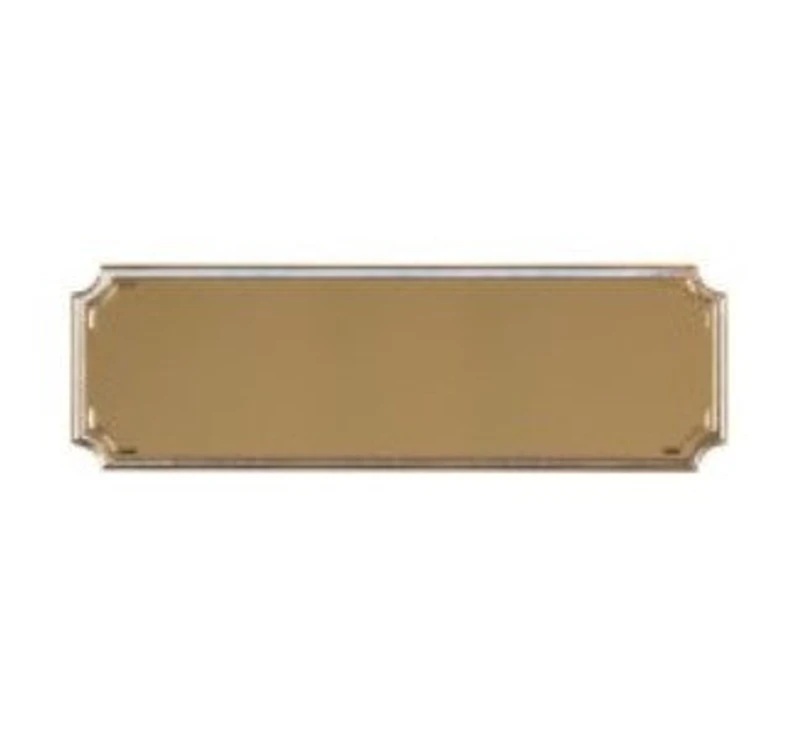 Gold Notched Plaque 2" x 5/8"