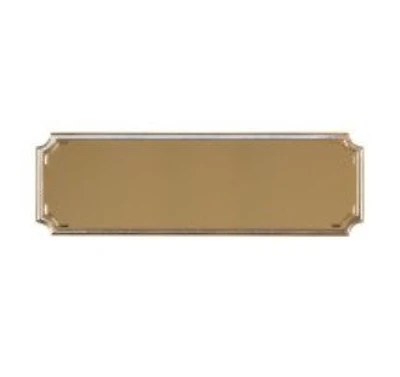 Gold Notched Plaque 2" x 5/8"