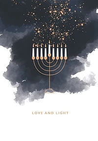 Love and Light Hanukkah Card
