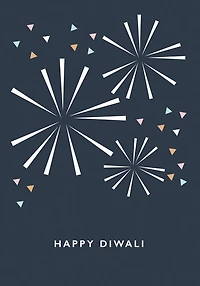 Happy Diwali Fireworks Card