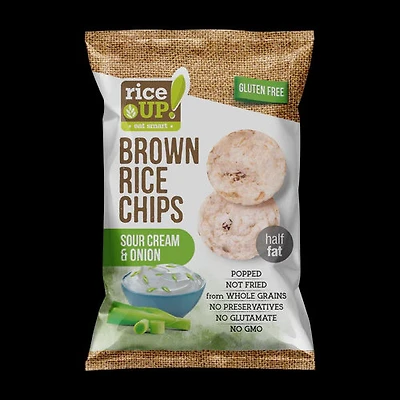 RICEUP! Brown Rice Chips Sour Cream & Onions