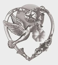 Hummingbird/Heart Suncatcher
