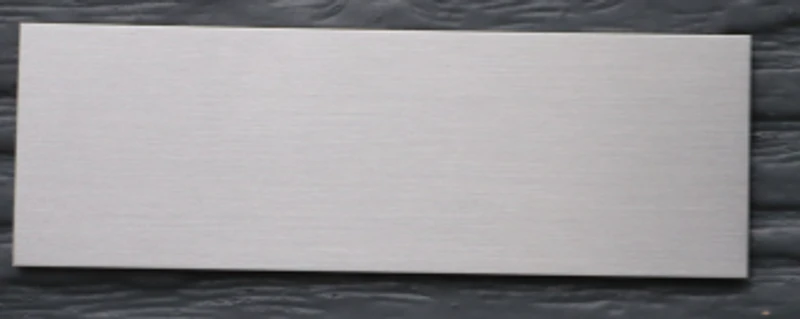 Sharp Edge Silver Plaque - 1 1/2" x 3"