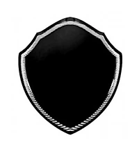 Black Shield Plaque