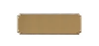 Gold Notched Engraving Plaque 3"x1"