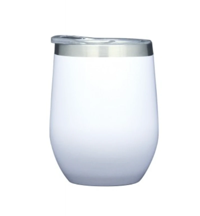 12 oz White Tumbler