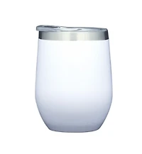 12 oz White Tumbler