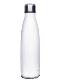 500mL White Stainless Steel Cola Bottle