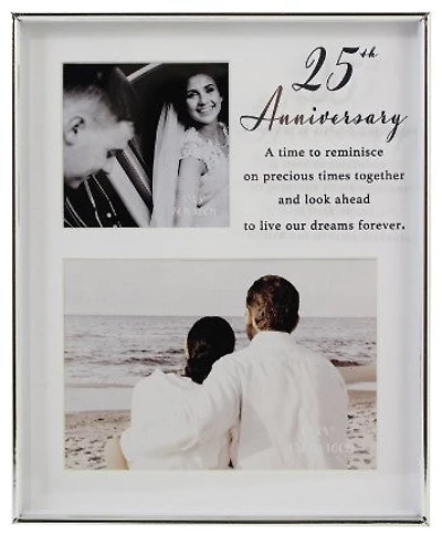 Two photo 25th Anniversary Frame - 3"x3" & 6"x4"