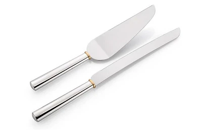 Gold Band Cake Serving Set