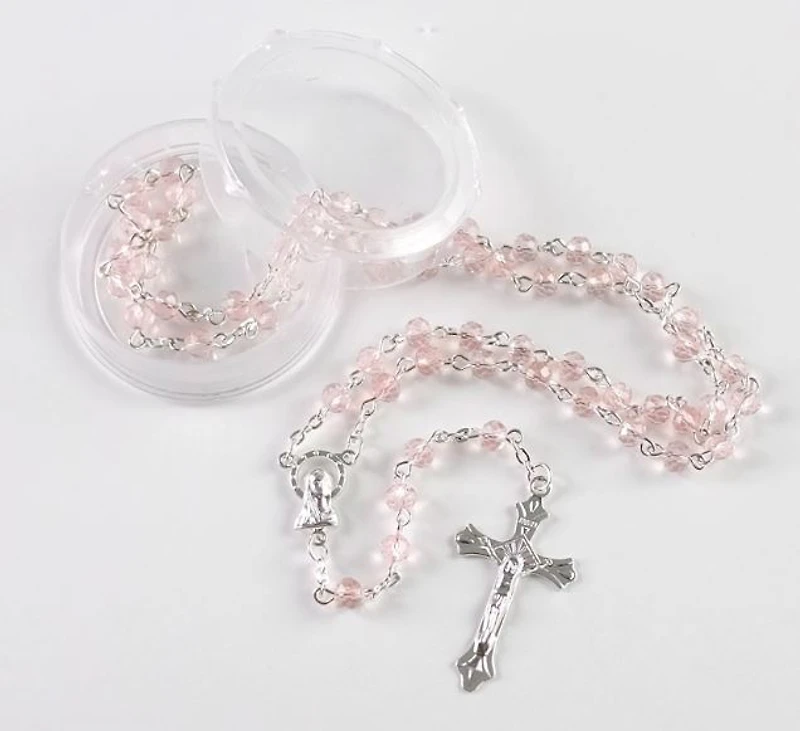 Pink Bead Rosary