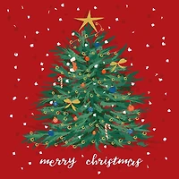 Merry Christmas Tree Christmas Card