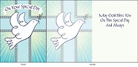 Little Jeanie "Green Leaves Thinking Of You" Blank Card
