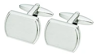 Brushed Silver Cufflinks