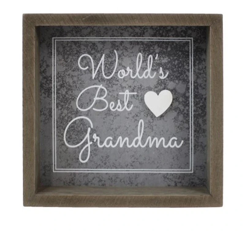 World's Best Grandma Box Sign