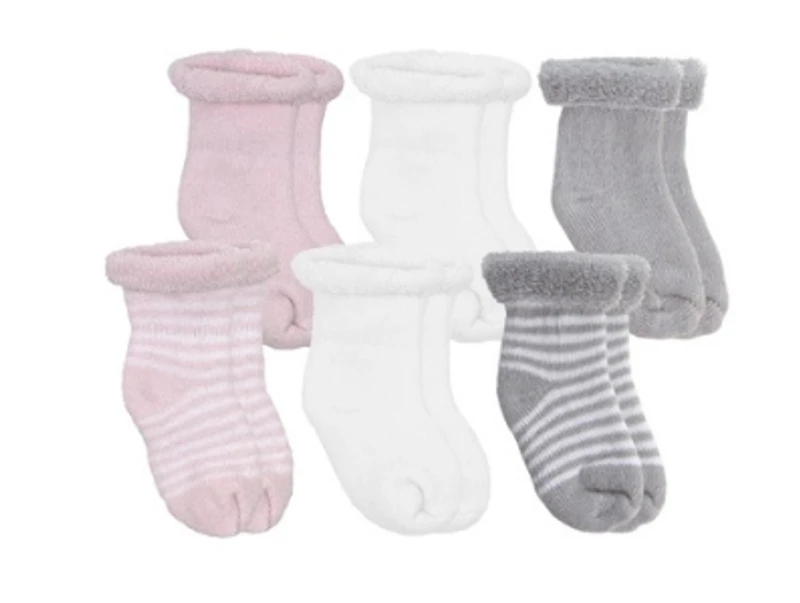 Kushies TerrySocks 6pk - Pink