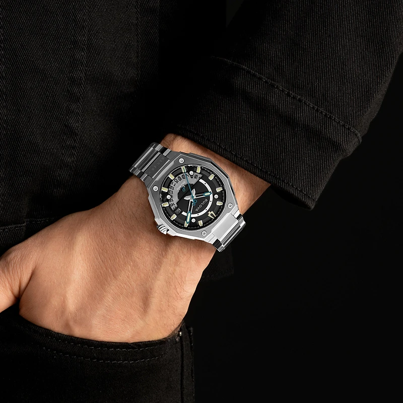 Bulova Series X Black Dial Stainless Steel Bracelet Watch | 98B456