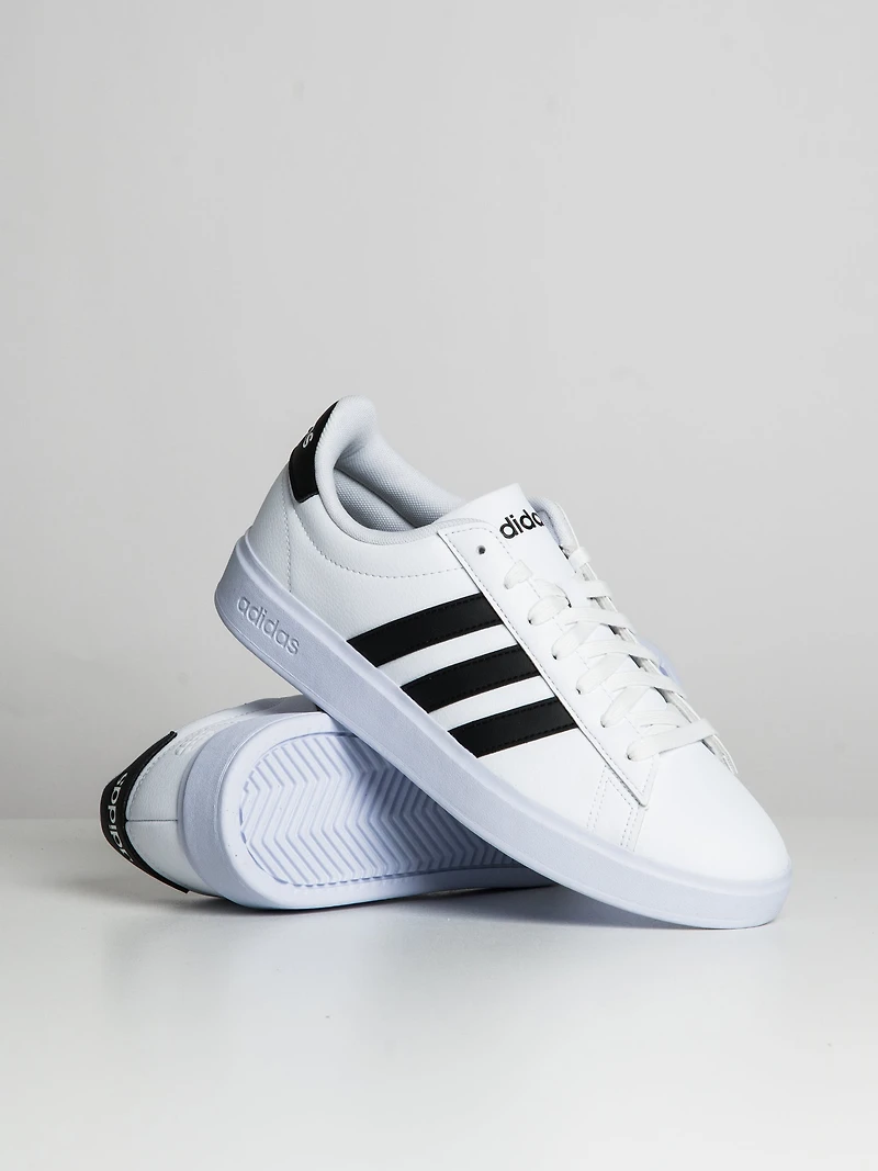 MENS ADIDAS GRAND COURT 2.0 SNEAKER - CLOUD WHITE/CORE BLACK
