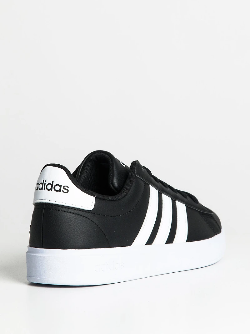 MENS ADIDAS GRAND COURT 2.0 SNEAKER - CORE BLACK/CLOUD WHITE