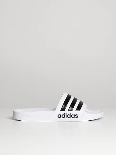 MENS ADIDAS ADILETTE SHOWER SLIDES - CLOUD WHITE/CORE WHITE
