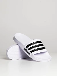 MENS ADIDAS ADILETTE SHOWER SLIDES - CLOUD WHITE/CORE WHITE