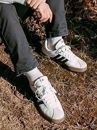 MENS ADIDAS VL COURT 3.0 SNEAKER - CLOUD WHITE/CORE BLACK/GREY ONE