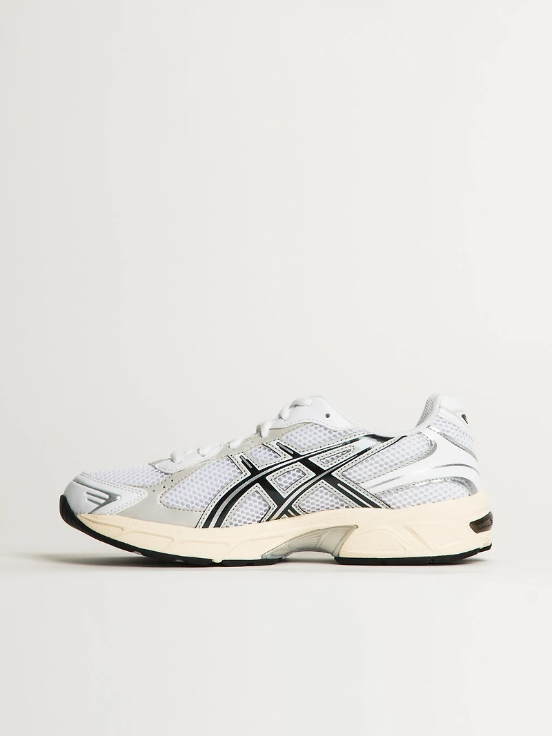 MENS ASICS GEL 1130 SNEAKER - WHITE/CLOUD GREY