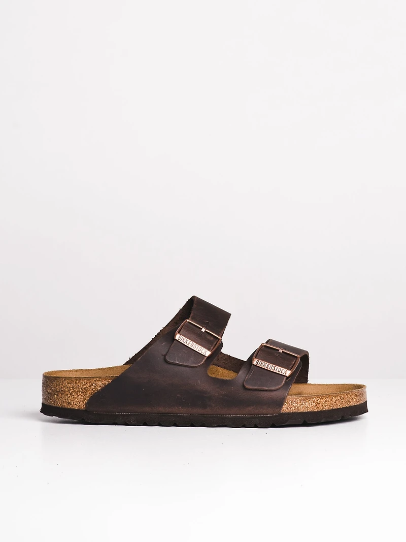 MENS BIRKENSTOCK ARIZONA OILED LEATHER HAVANA SANDALS - HABANA