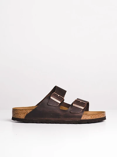 MENS BIRKENSTOCK ARIZONA OILED LEATHER HAVANA SANDALS - HABANA
