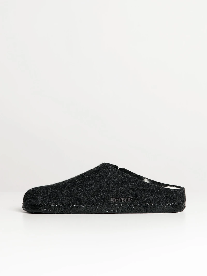 MENS BIRKENSTOCK ZERMATT SHEARLING CLOG - ANTHRACITE