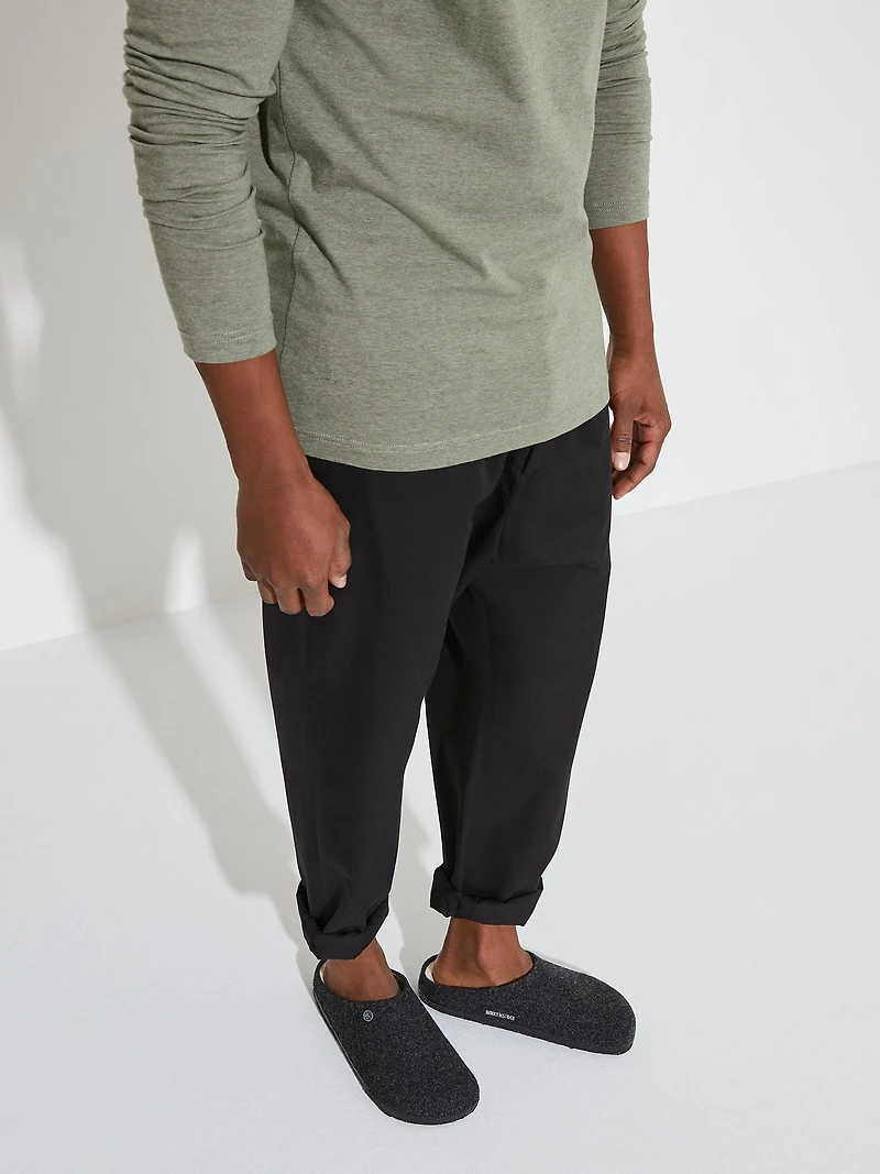 MENS BIRKENSTOCK ZERMATT SHEARLING CLOG - ANTHRACITE