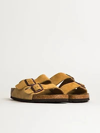 MENS BIRKENSTOCK ARIZONA SUEDE SANDALS - REGULAR LATTE
