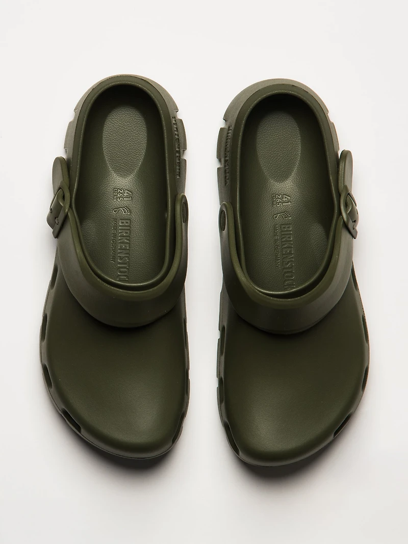 MENS BIRKENSTOCK BIRKI FLOW EVA CLOG - REGULAR KHAKI