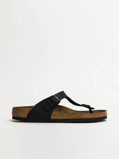MENS BIRKENSTOCK GIZEH BF REGULAR SANDALS - BLACK CLEARANCE
