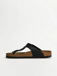 MENS BIRKENSTOCK GIZEH BF REGULAR SANDALS - BLACK
