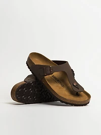 MENS BIRKENSTOCK GIZEH REG BIRKIBUC SANDALS - MOCHA