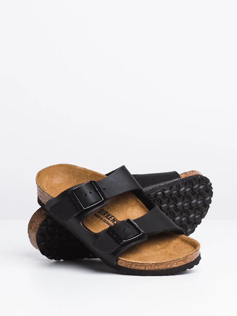 BIRKENSTOCK KIDS ARIZONA BLACK SANDALS - MEDIUM/NARROW FIT CLEARANCE