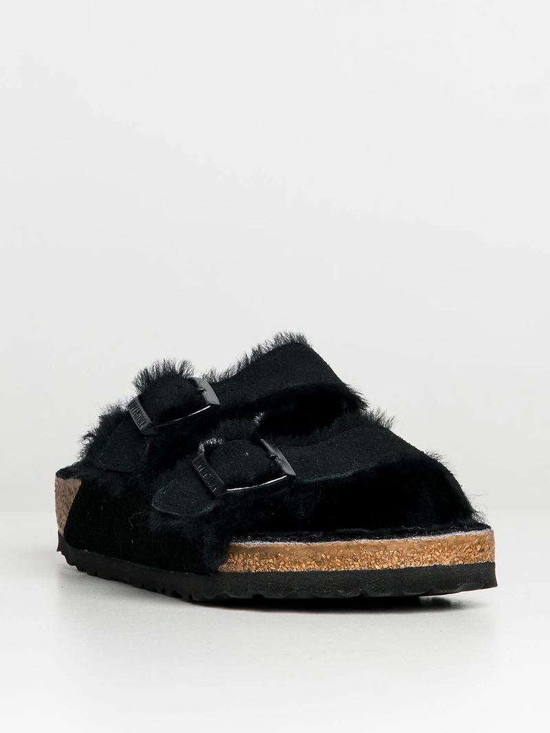WOMENS BIRKENSTOCK ARIZONA SHEARLING REGULAR SANDALS - CLEARANCE