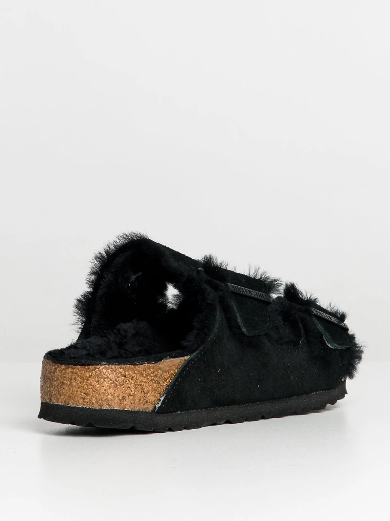 WOMENS BIRKENSTOCK ARIZONA SHEARLING REGULAR SANDALS - CLEARANCE