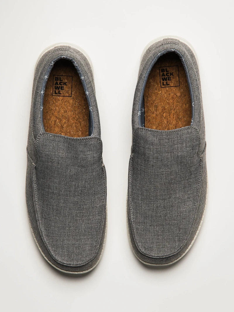 MENS BLACKWELL WALKER SLIP-ONS - GREY