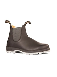 WOMENS BLUNDSTONE LTHR LINED - BLACK W/GREY SOLE