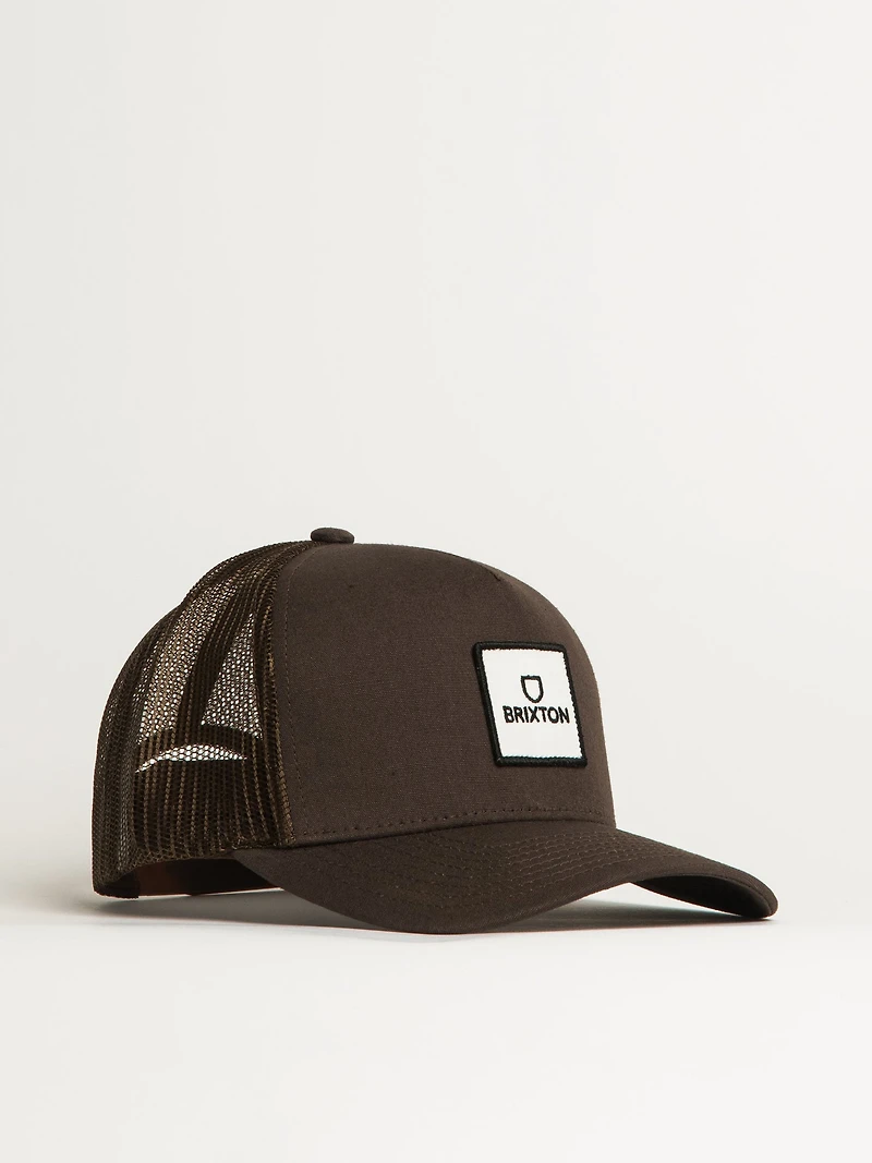 BRIXTON ALPHA BLOCK NETPLUS TRUCKER HAT