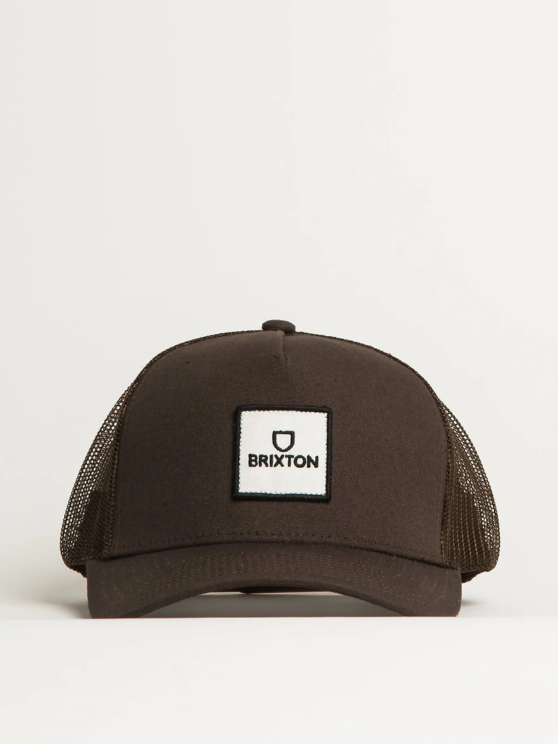 BRIXTON ALPHA BLOCK NETPLUS TRUCKER HAT