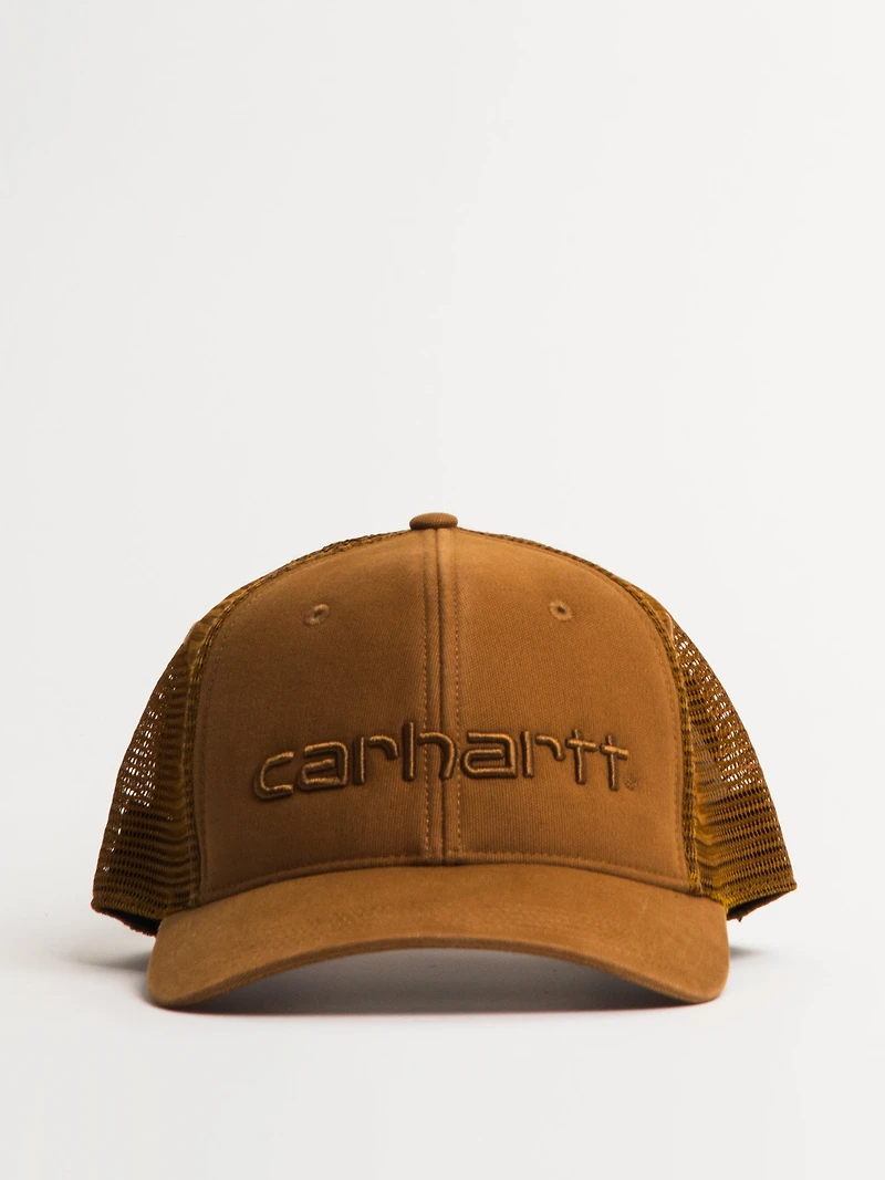 CARHARTT CANVAS MESH-BACK LOGO GRAPHIC HAT - CLEARANCE