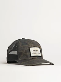 CARHARTT WOOL MESH BACK CAMO PITCH CAP