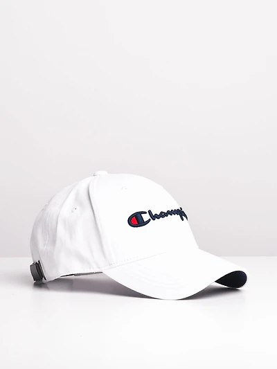 CHAMPION CLASSIC TWILL HAT - WHITE - CLEARANCE