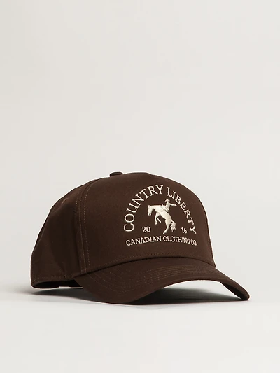 COUNTRY LIBERTY SOLID BROWN COWBOY HAT