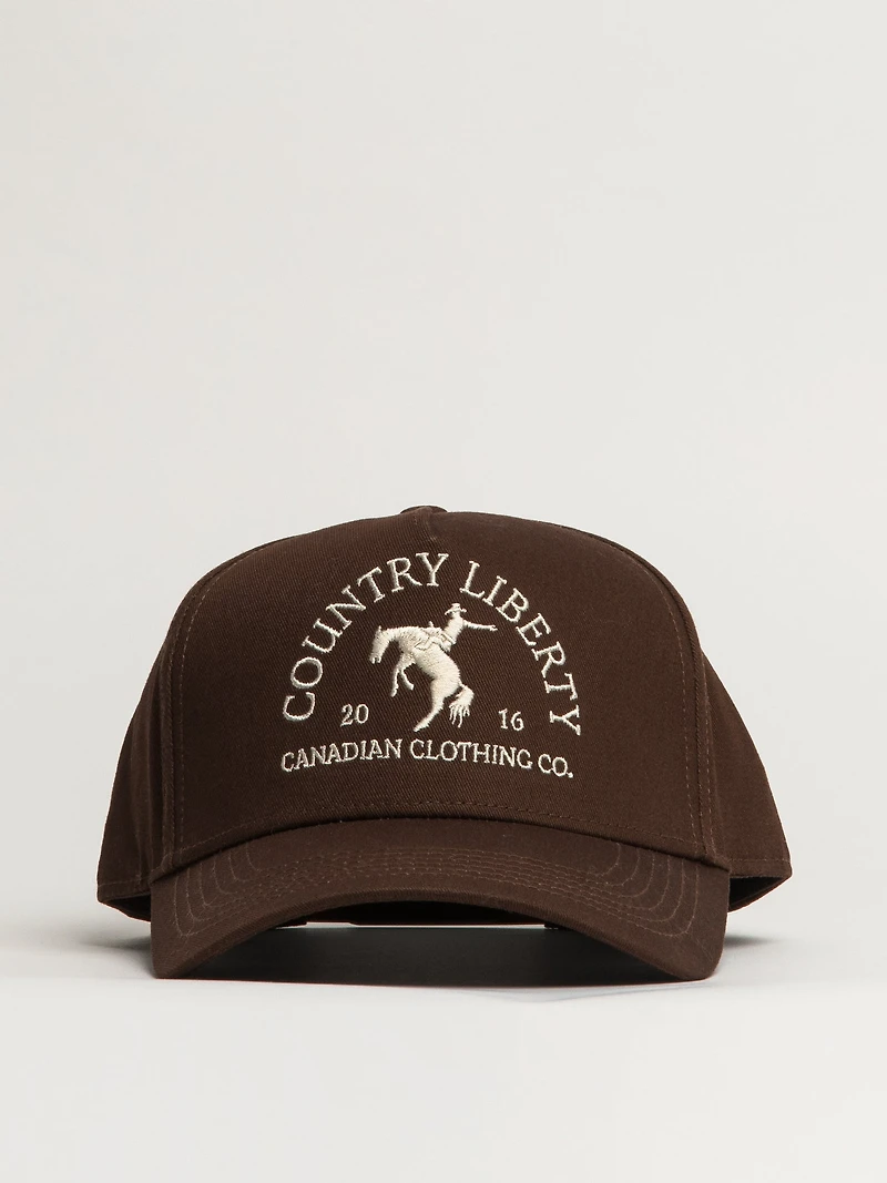 COUNTRY LIBERTY SOLID BROWN COWBOY HAT
